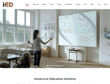 Tablet Screenshot of immersiveeducation.org